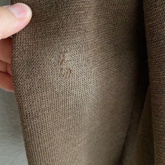 🎉SALE🎉 EILEEN FISHER Wool Cardigan Brown Size Medium - Picture 14 of 15
